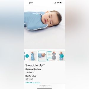 Love to dream Swaddle Up for babies up to 13 pounds